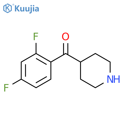 (2,4-Difluorophenyl)(piperidin-4-yl)methanone structure