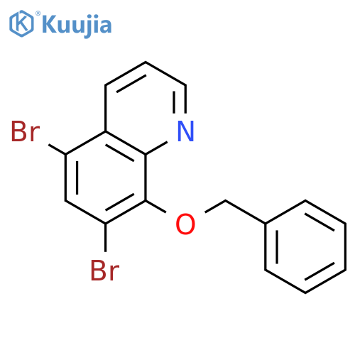 Quinoline, 5,7-dibromo-8-(phenylmethoxy)- structure