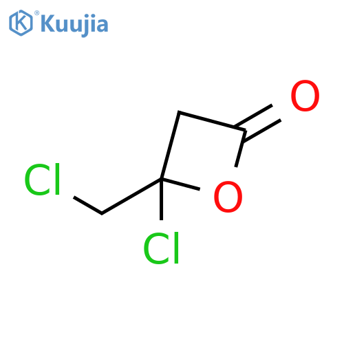 4-Chloro-4-(chloromethyl)oxetan-2-one structure