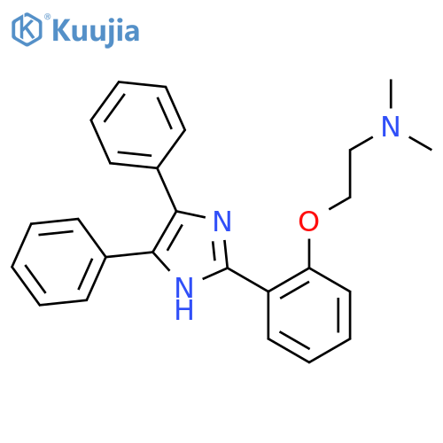 Ethanamine,2-[2-(4,5-diphenyl-1H-imidazol-2-yl)phenoxy]-N,N-dimethyl- structure