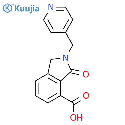 3-Oxo-2-(pyridin-4-ylmethyl)isoindoline-4-carboxylic Acid structure