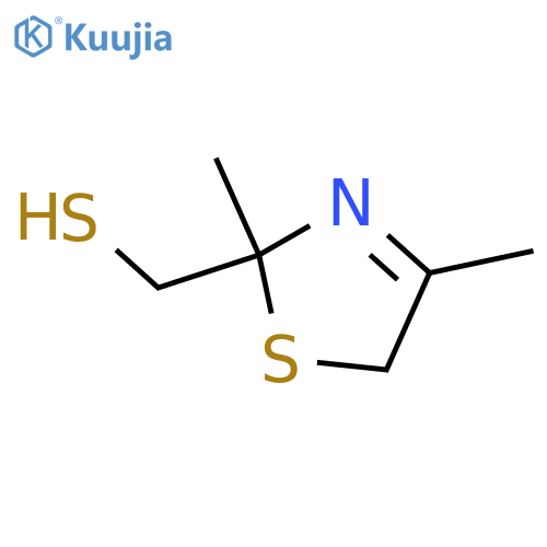2-THIAZOLEMETHANETHIOL, 2,5-DIHYDRO-2,4-DIMETHYL- structure