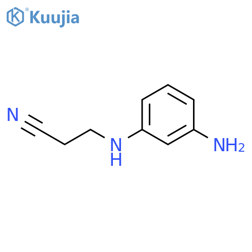 PROPANENITRILE, 3-[(3-AMINOPHENYL)AMINO]- structure