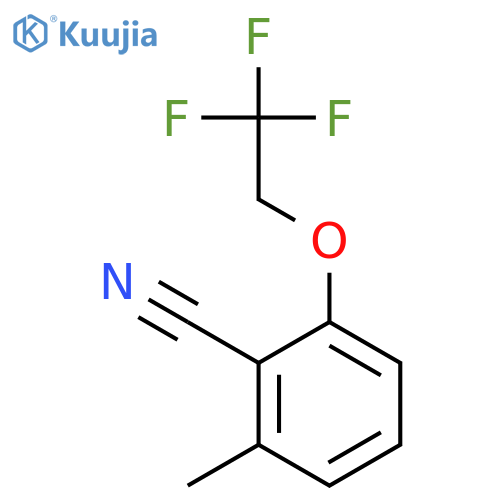 Benzonitrile, 2-methyl-6-(2,2,2-trifluoroethoxy)- structure