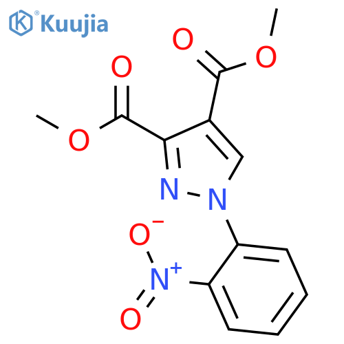 1H-PYRAZOLE-3,4-DICARBOXYLIC ACID, 1-(2-NITROPHENYL)-, DIMETHYL ESTER structure