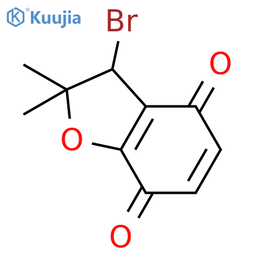4,7-BENZOFURANDIONE, 3-BROMO-2,3-DIHYDRO-2,2-DIMETHYL- structure