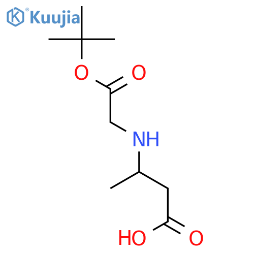 3-{(tert-butoxy)carbonyl(methyl)amino}butanoic acid structure