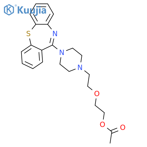 2-(2-(4-(Dibenzob,f1,4thiazepin-11-yl)piperazin-1-yl)ethoxy)ethyl AcetateQuetiapine Acetate structure