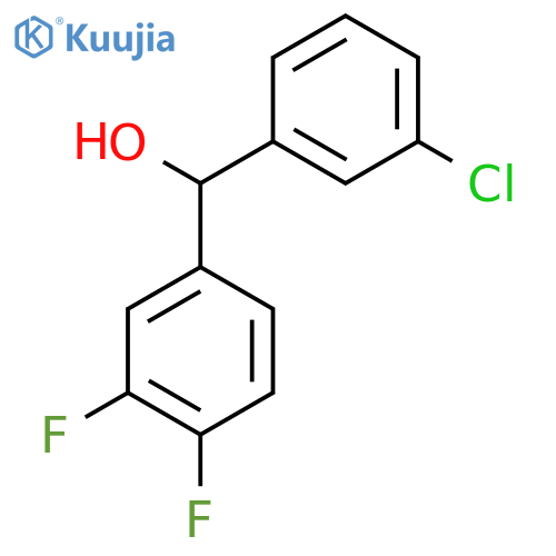 3-Chloro-3',4'-difluorobenzhydrol structure