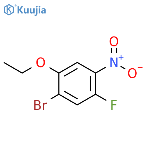 BENZENE, 1-BROMO-2-ETHOXY-5-FLUORO-4-NITRO- structure