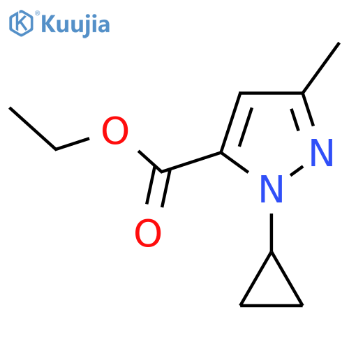 Ethyl 1-cyclopropyl-3-methyl-1H-pyrazole-5-carboxylate structure
