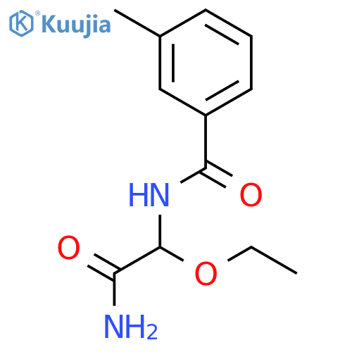 Benzamide, N-(2-amino-1-ethoxy-2-oxoethyl)-3-methyl- structure