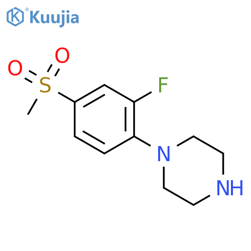 1-2-Fluoro-4-(methylsulfonyl)phenylpiperazine structure