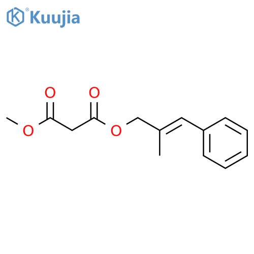 PROPANEDIOIC ACID, METHYL (2E)-2-METHYL-3-PHENYL-2-PROPENYL ESTER structure