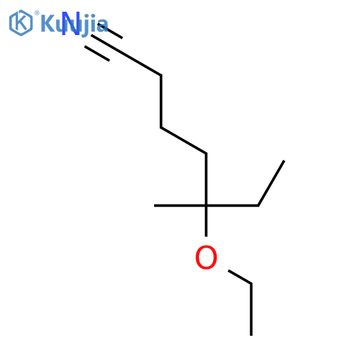 Heptanenitrile, 5-ethoxy-5-methyl- structure