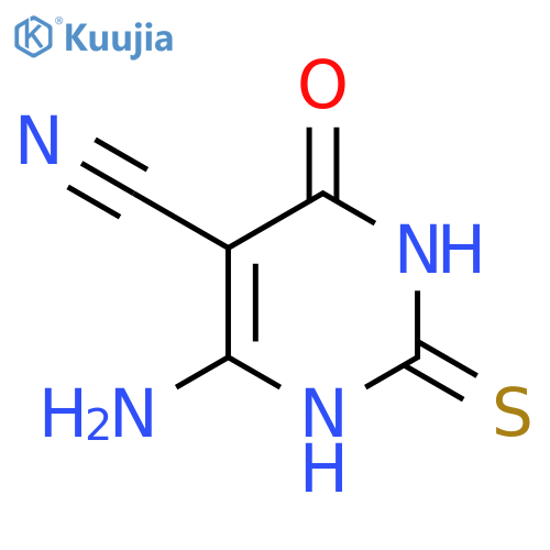 4-amino-6-oxo-2-sulfanyl-1,6-dihydropyrimidine-5-carbonitrile structure
