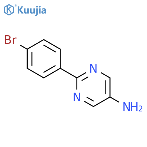5-Amino-2-(4-bromophenyl)pyrimidine structure