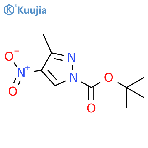 3-Methyl-4-nitro-pyrazole-1-carboxylic Acid tert-Butyl Ester structure