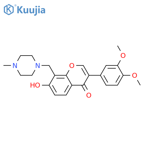 3-(3,4-dimethoxyphenyl)-7-hydroxy-8-(4-methylpiperazin-1-yl)methyl-4H-chromen-4-one structure