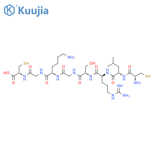 L-CYSTEINE, L-CYSTEINYL-L-LEUCYL-L-ARGINYL-L-SERYLGLYCYL-L-LYSYLGLYCYL- structure