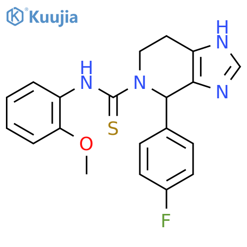 4-(4-fluorophenyl)-N-(2-methoxyphenyl)-3H,4H,5H,6H,7H-imidazo4,5-cpyridine-5-carbothioamide structure
