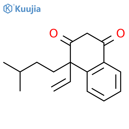1,3(2H,4H)-Naphthalenedione, 4-ethenyl-4-(3-methylbutyl)- structure