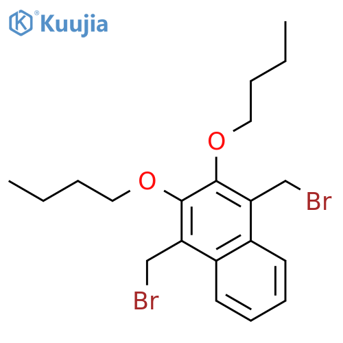 NAPHTHALENE, 1,4-BIS(BROMOMETHYL)-2,3-DIBUTOXY- structure