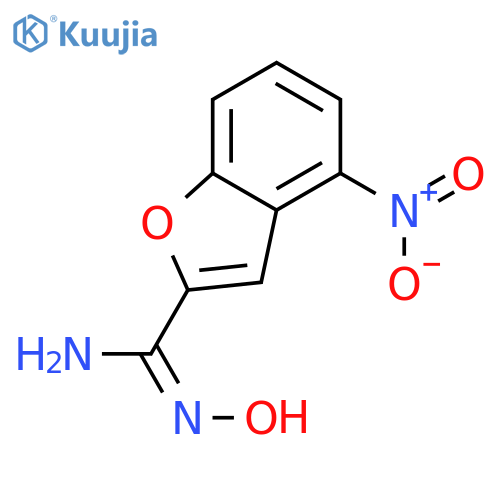 2-Benzofurancarboximidamide,N-hydroxy-4-nitro- structure