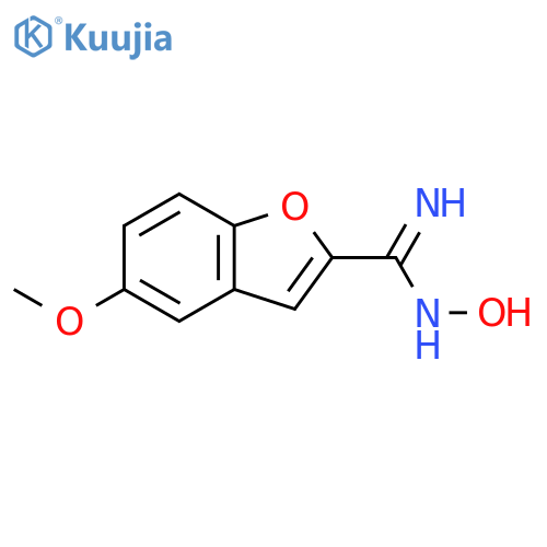 2-Benzofurancarboximidamide,N-hydroxy-5-methoxy- structure