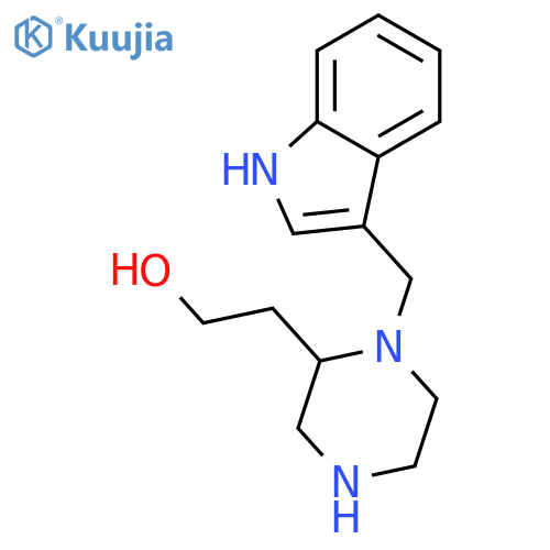 2-[1-(1H-Indol-3-ylmethyl)-2-piperazinyl]ethanol structure