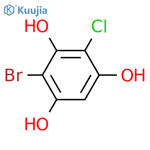 2-Bromo-4-chloro-1,3,5-benzenetriol structure