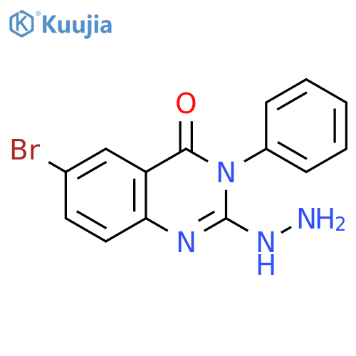 2,4(1H,3H)-Quinazolinedione, 6-bromo-3-phenyl-, 2-hydrazone structure