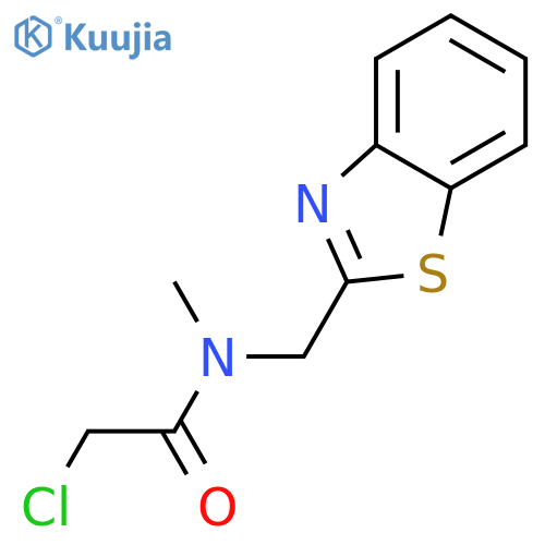 N-(1,3-benzothiazol-2-yl)methyl-2-chloro-N-methylacetamide structure