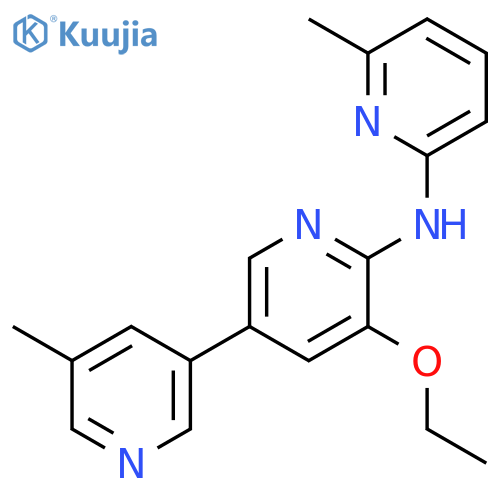 [3,3'-BIPYRIDIN]-6-AMINE, 5-ETHOXY-5'-METHYL-N-(6-METHYL-2-PYRIDINYL)- structure