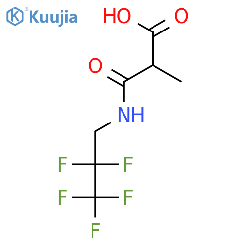 Propanoic acid, 2-methyl-3-oxo-3-[(2,2,3,3,3-pentafluoropropyl)amino]- structure