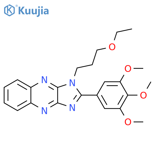 1-(3-ethoxypropyl)-2-(3,4,5-trimethoxyphenyl)-1H-imidazo4,5-bquinoxaline structure