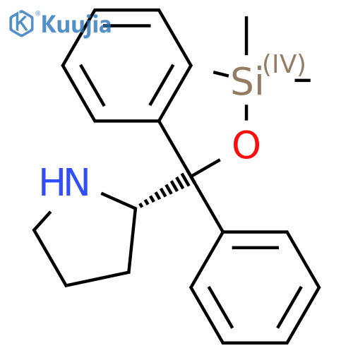 [diphenyl-[(2S)-pyrrolidin-2-yl]methoxy]-trimethyl-silane structure