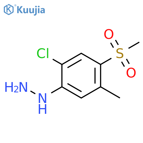 2-Chloro-5-methyl-4-(methylsulfonyl)phenylhydrazine structure