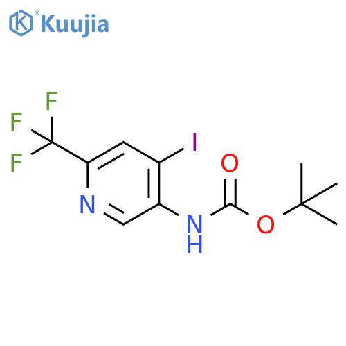 Carbamic acid, N-[4-iodo-6-(trifluoromethyl)-3-pyridinyl]-, 1,1-dimethylethyl ester structure