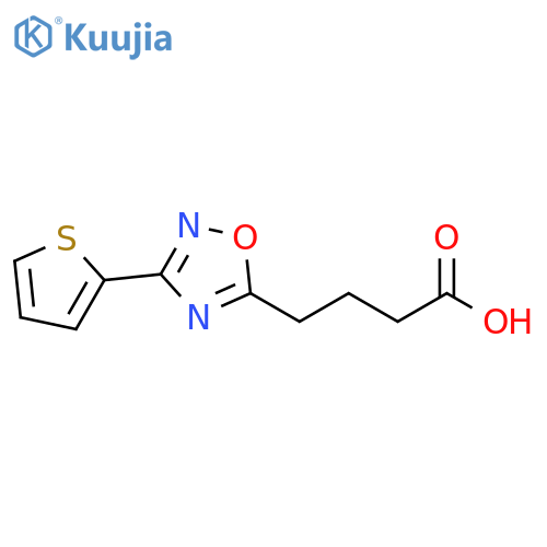4-(3-Thien-2-yl-1,2,4-oxadiazol-5-yl)butanoic Acid structure