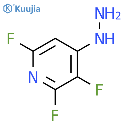 2,3,6-trifluoro-4-hydrazinylpyridine structure