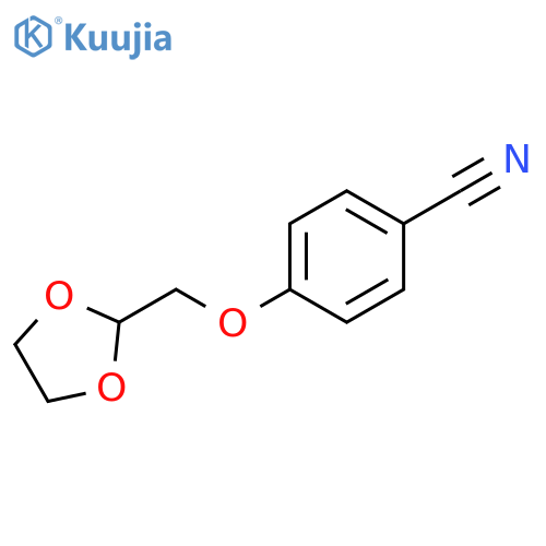 Benzonitrile,4-(1,3-dioxolan-2-ylmethoxy)- structure