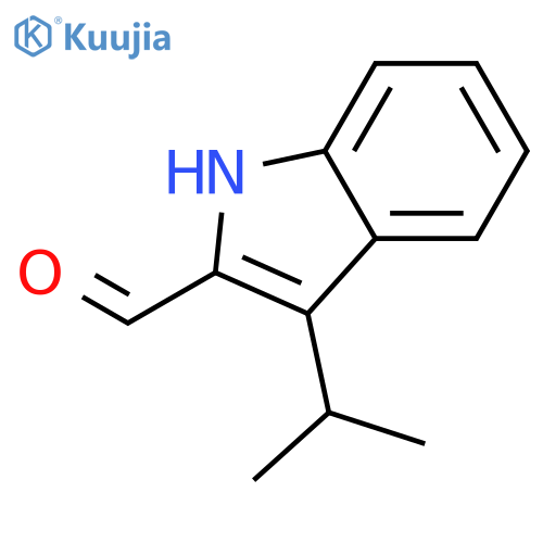 3-(1-methylethyl)-1H-Indole-2-carboxaldehyde structure
