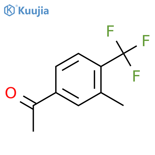 1-(3-Methyl-4-(trifluoromethyl)phenyl)ethanone structure
