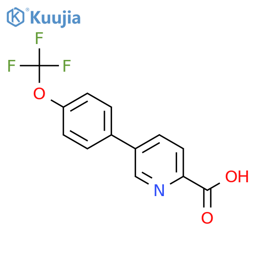 5-(4-(Trifluoromethoxy)phenyl)picolinic acid structure