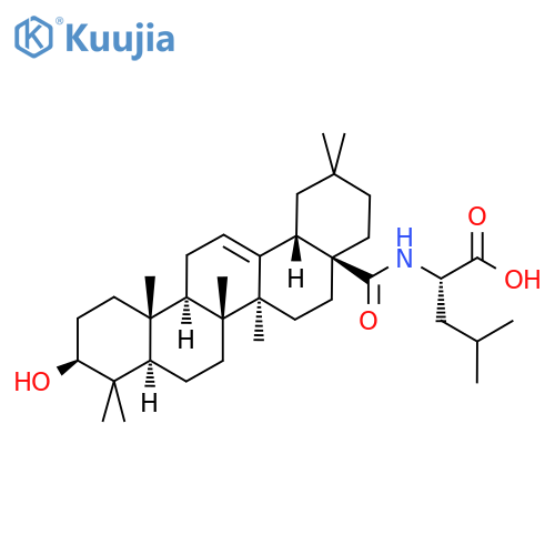 N-[(3beta)-3-Hydroxy-28-oxoolean-12-en-28-yl]-L-leucine structure