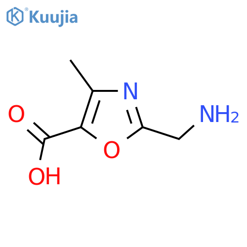 2-(Aminomethyl)-4-methyl-1,3-oxazole-5-carboxylic acid structure