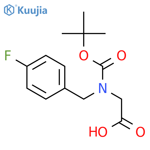 2-{(tert-butoxy)carbonyl(4-fluorophenyl)methylamino}acetic acid structure