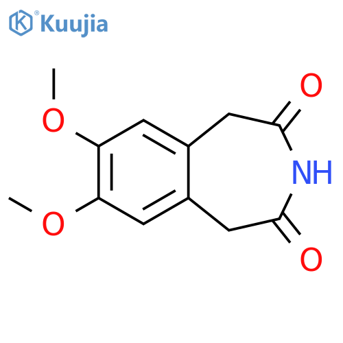 7,8-dimethoxy-2,3,4,5-tetrahydro-1H-3-benzazepine-2,4-dione structure