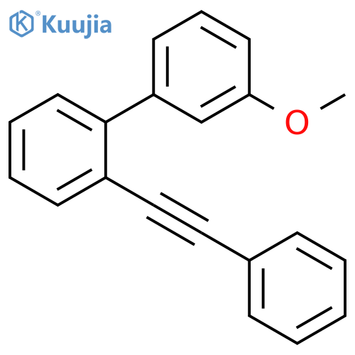 1,1'-BIPHENYL, 3'-METHOXY-2-(PHENYLETHYNYL)- structure